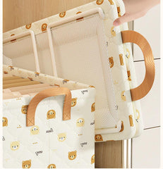 Layered Fabric Storage Bin - Foldable Closet Storage Box