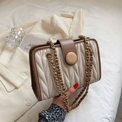 Nude And Brown Cross body bag for women