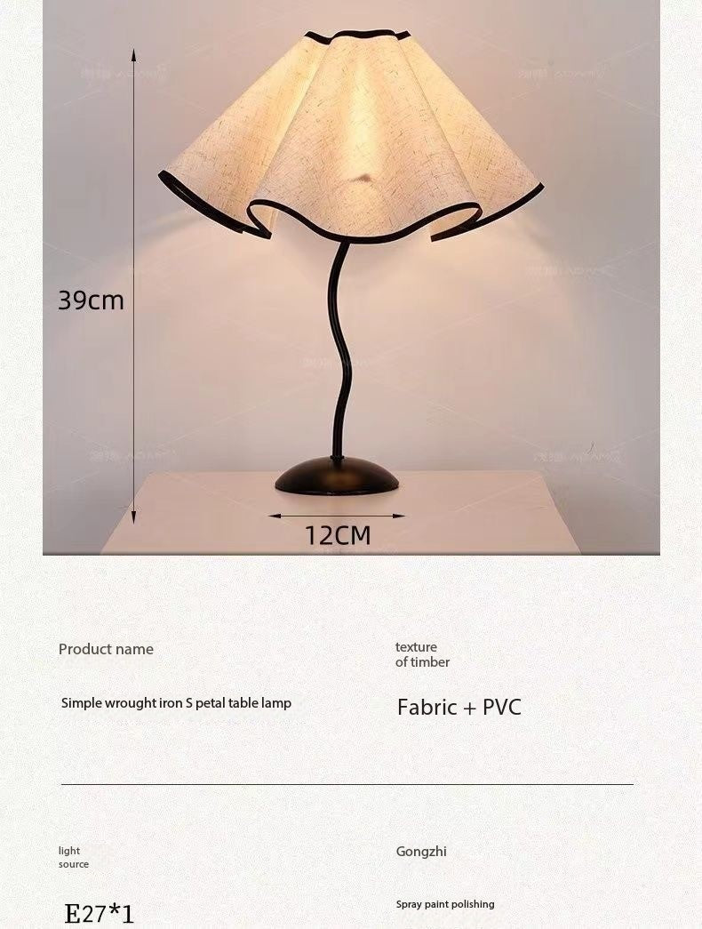 Petal Umbrella Table Lamp – Elegant Minimalist Aesthetic Night Light for Bedroom and Study