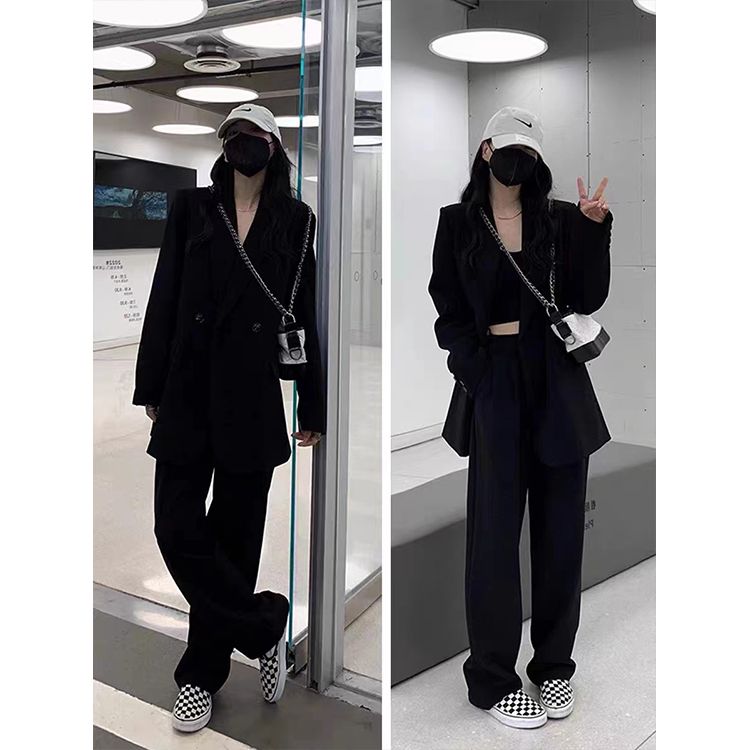 Korean version loose and slim two-piece High end suit