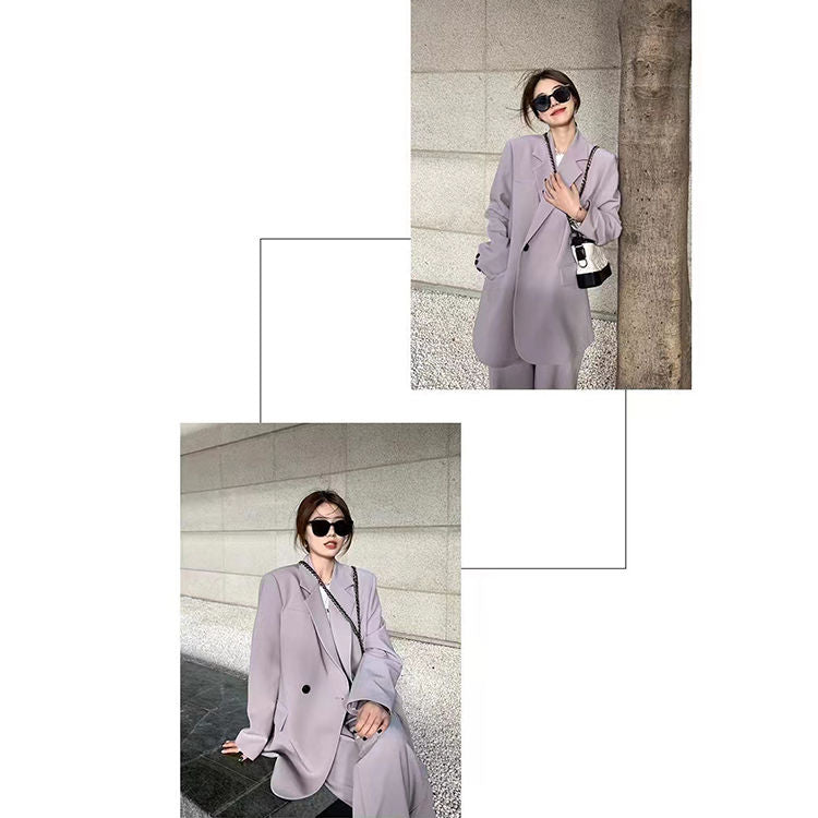 Korean version loose and slim two-piece High end suit