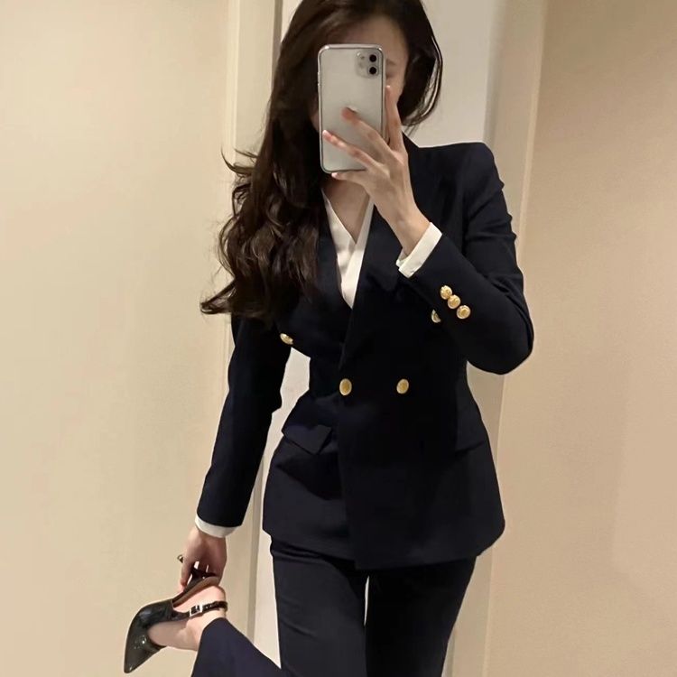 Formal wear no ironing high-end professional suit Blazer and Formal pants suits