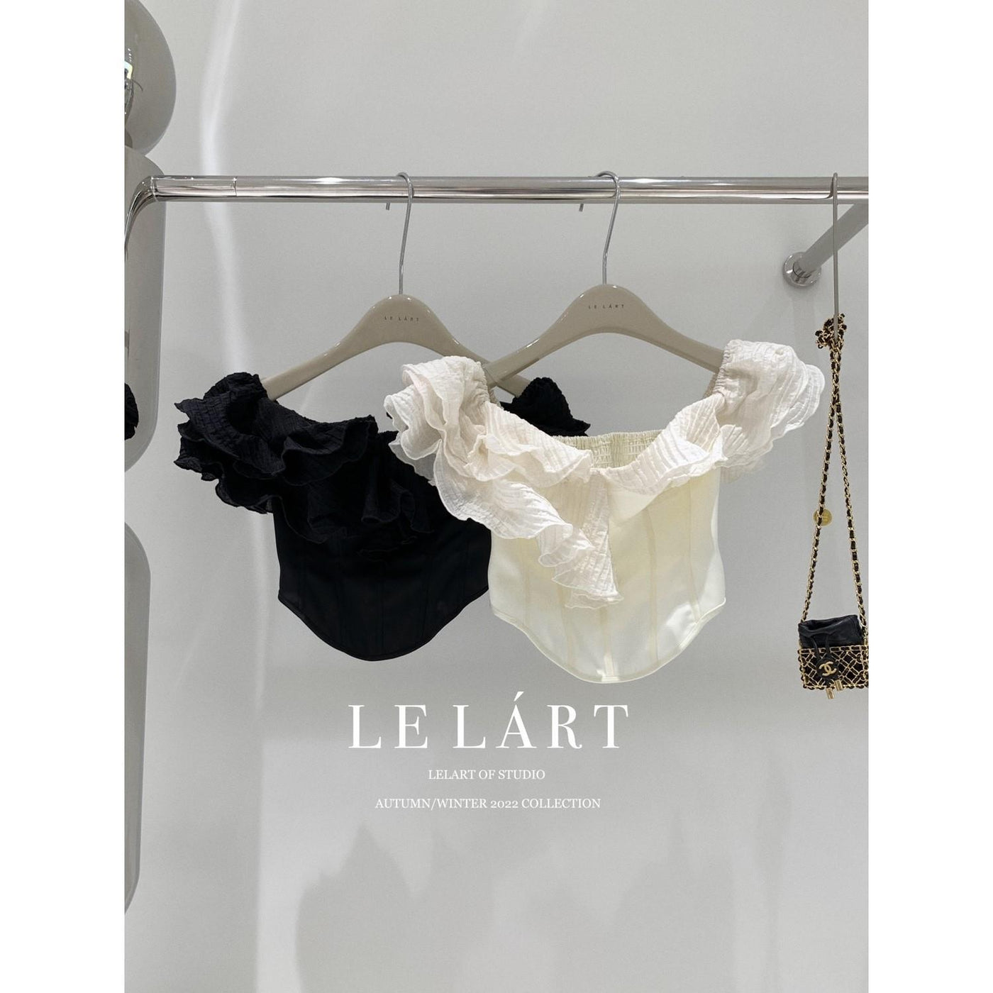 Elegant pure lust ruffle hot slim fit short off-shoulder top