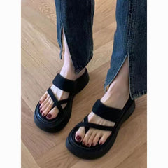 Summer new style versatile platform thick-soled non-slip slippers fashionable flip-flops