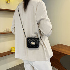 Rhombus chain new trendy versatile crossbody chic mini Korean style small mini bag