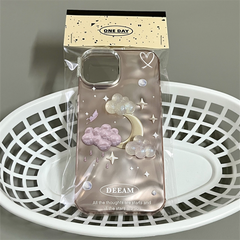 3D cloud glitter Dreamy protective silicone iPhone Case