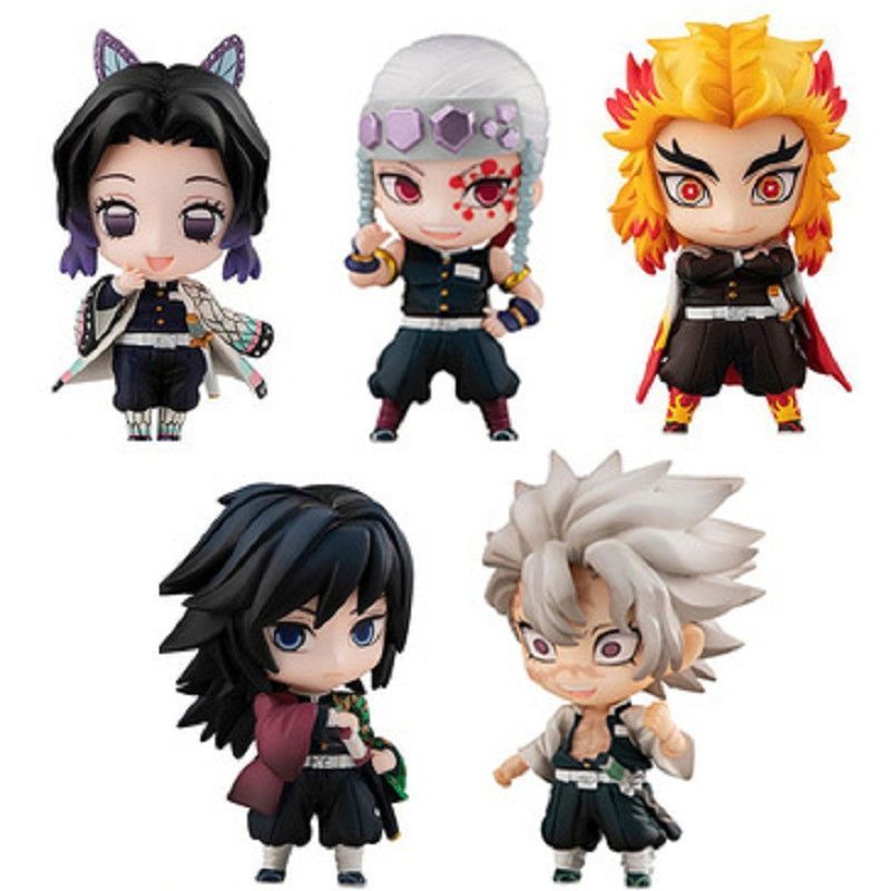 Demon Slayer: Kimetsu no Yaiba Figures, Tanjiro, Rengoku Kyojuro, Shinobu Kocho, Hashira Models, Anime Merchandise, Display Statues, Gift Toys