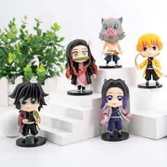 Demon Slayer: Kimetsu no Yaiba Figures, Tanjiro, Rengoku Kyojuro, Shinobu Kocho, Hashira Models, Anime Merchandise, Display Statues, Gift Toys