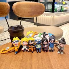 Cute Naruto Keychain Pendant, Q-Version Keychain for Backpack, Featuring Naruto and Kakashi, Backpack Charm, Gifts