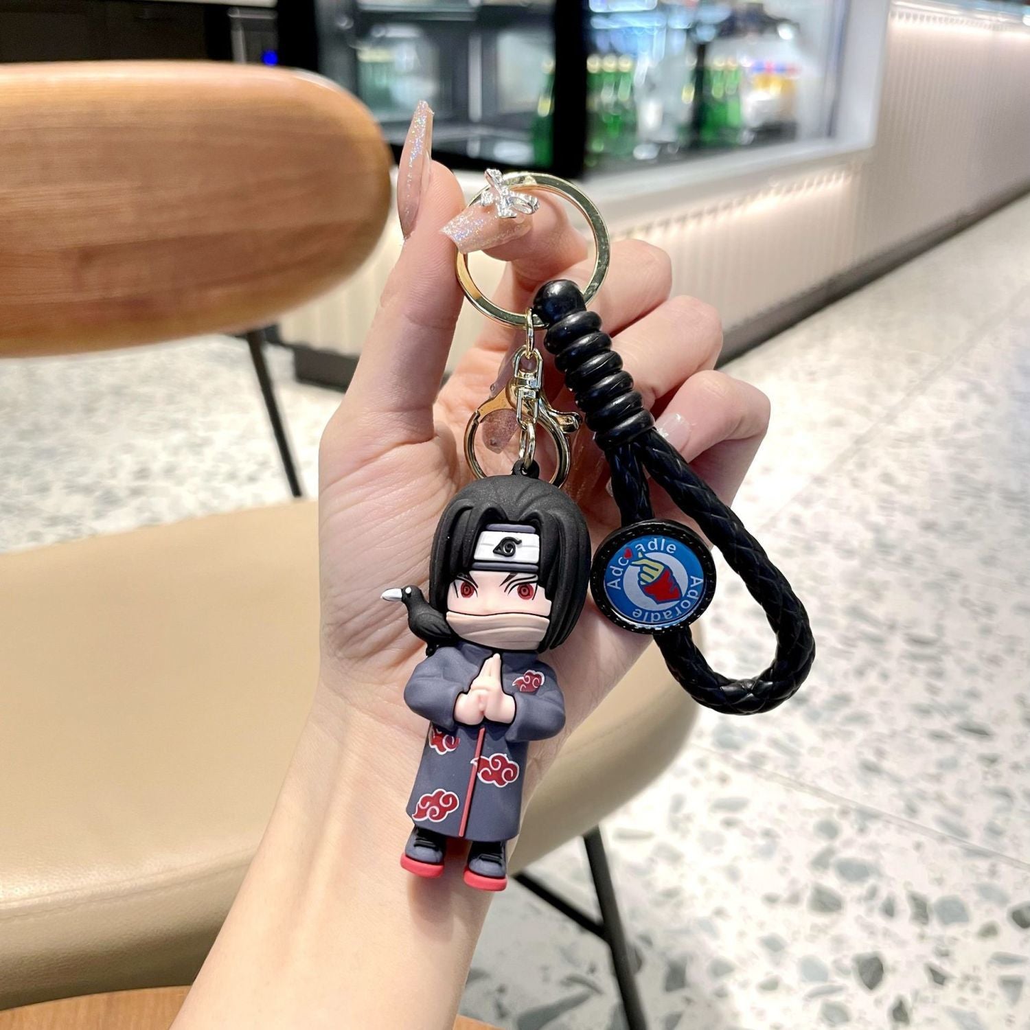 Cute Naruto Keychain Pendant, Q-Version Keychain for Backpack, Featuring Naruto and Kakashi, Backpack Charm, Gifts