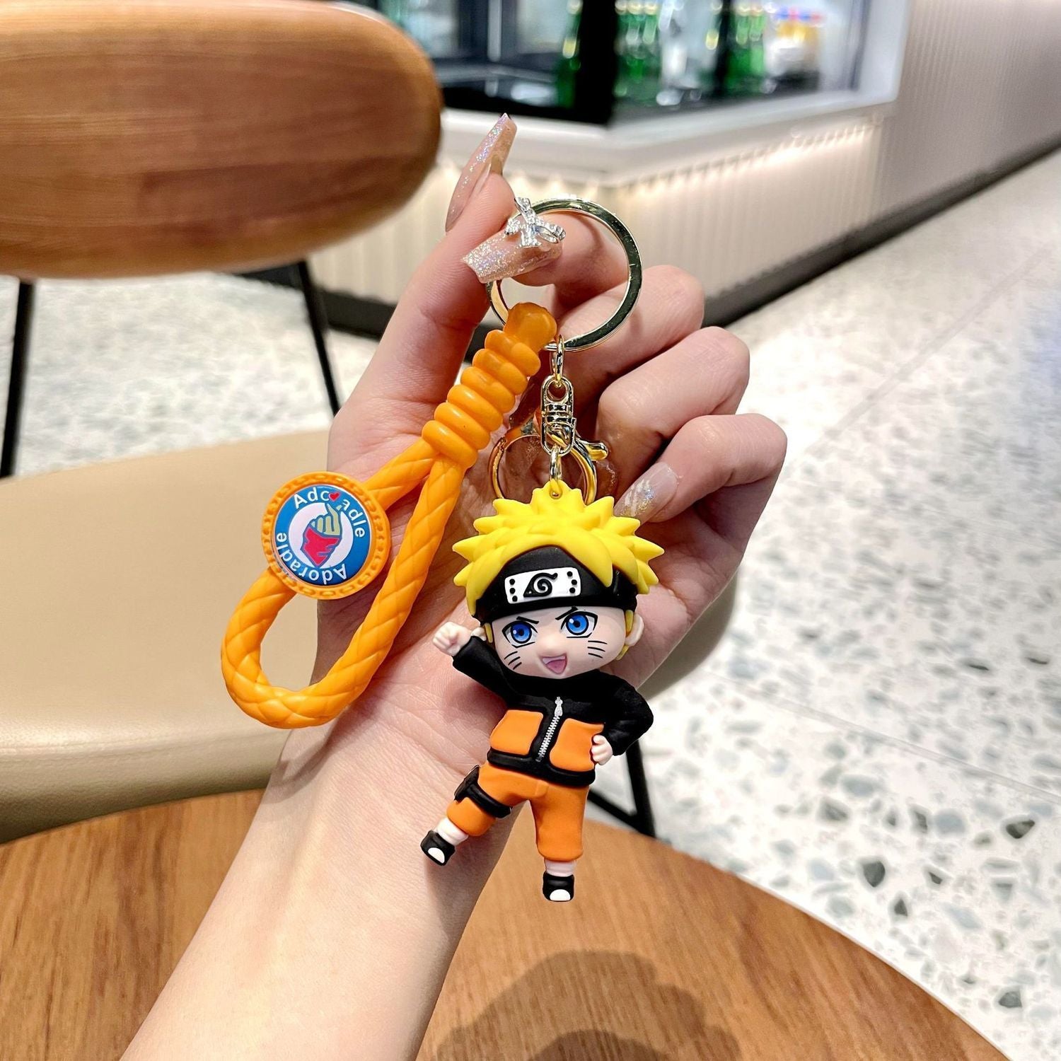 Cute Naruto Keychain Pendant, Q-Version Keychain for Backpack, Featuring Naruto and Kakashi, Backpack Charm, Gifts