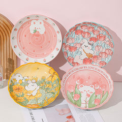 High Aesthetic Cartoon Ceramic Plate Set