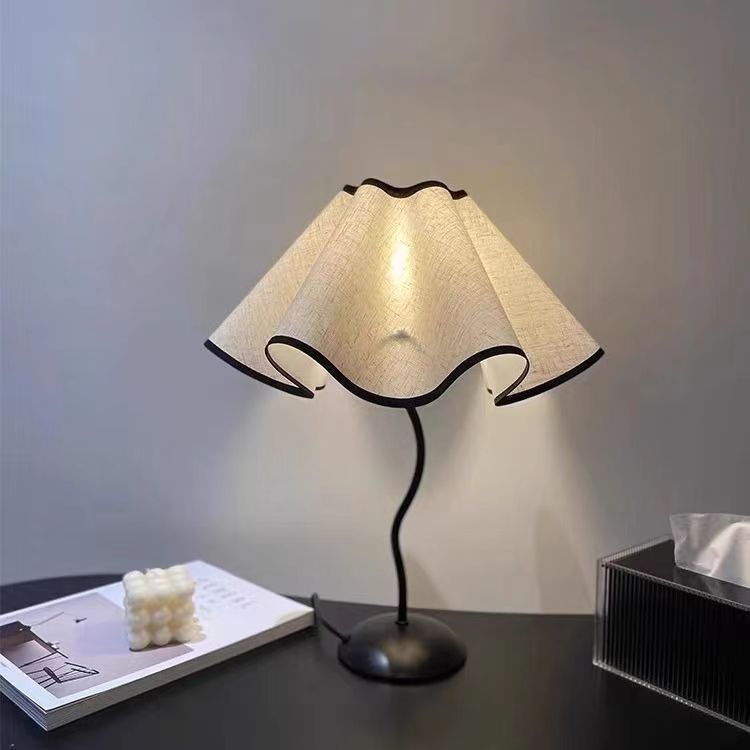 Petal Umbrella Table Lamp – Elegant Minimalist Aesthetic Night Light for Bedroom and Study