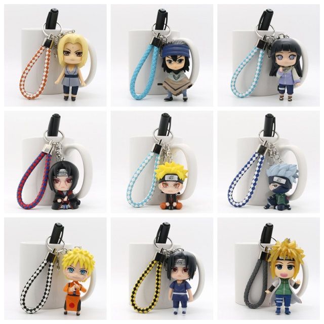 Naruto Keychain Pendant, Featuring Naruto Figurine, Neji, Kakashi, Backpack, Car Accessories, Tsunade, Hinata, Sasuke Charms.