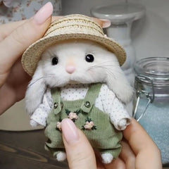 Soft and Cuddly Gardener Teddy Bunny - Perfect Gift for Girls, 14cm Plush Toy