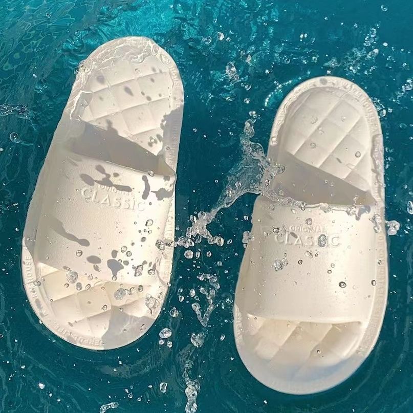 Minimalist EVA Quilted Slippers - Summer Anti-Slip Soft Sole Slides for Men & Women.