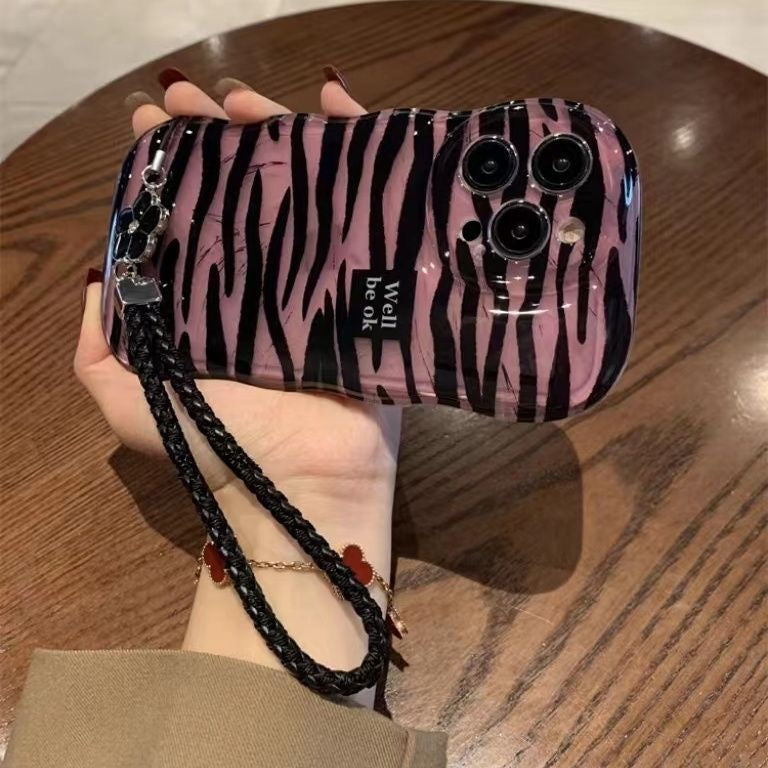 Pink tiger print case