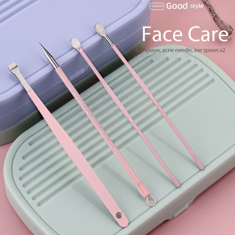 Professional Scissors Nail Clippers Set of 14 Ear Spoon Acne Needle Dead Skin Pliers Nail Cutting Pliers Pedicure Knife Nail Groove Trimmers