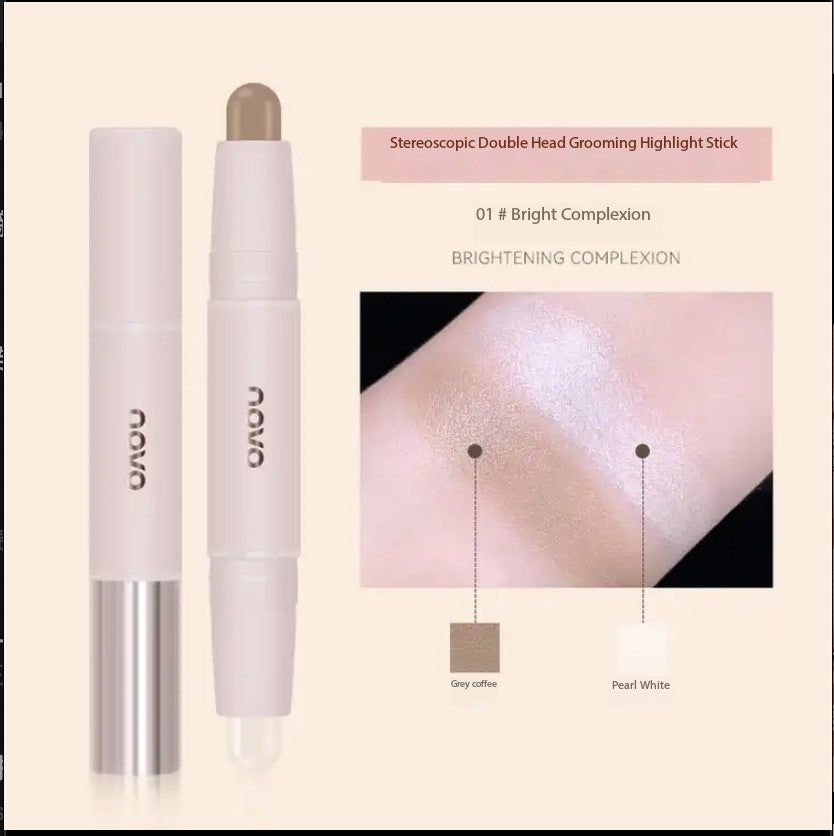 NOVO contour stick pen waterproof facial brightening natural matte highlight nose shadow contouring all-in-one