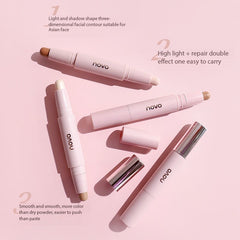 NOVO contour stick pen waterproof facial brightening natural matte highlight nose shadow contouring all-in-one