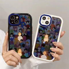 Sparkling boys and girls soft couple iPhone Case