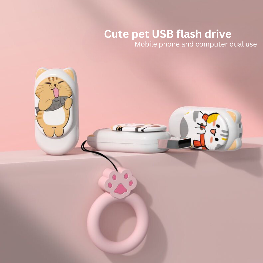 16GB Dual-Use USB Flash Drive – Compatible with Phones & Computers, Customizable Design