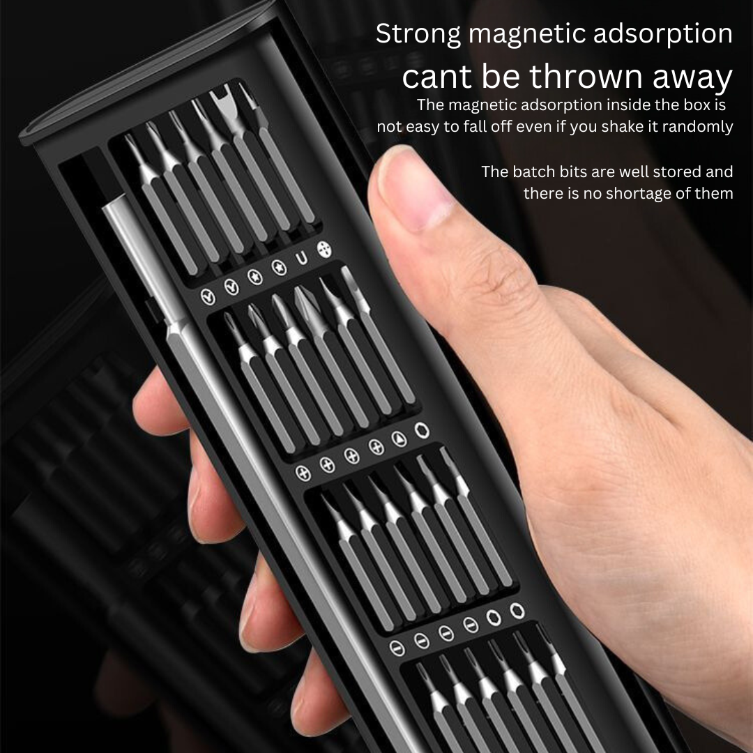 2-in-1 Precision Screwdriver Set – Portable T24oolkit for Phone, Computer, & Eyeglass Repair