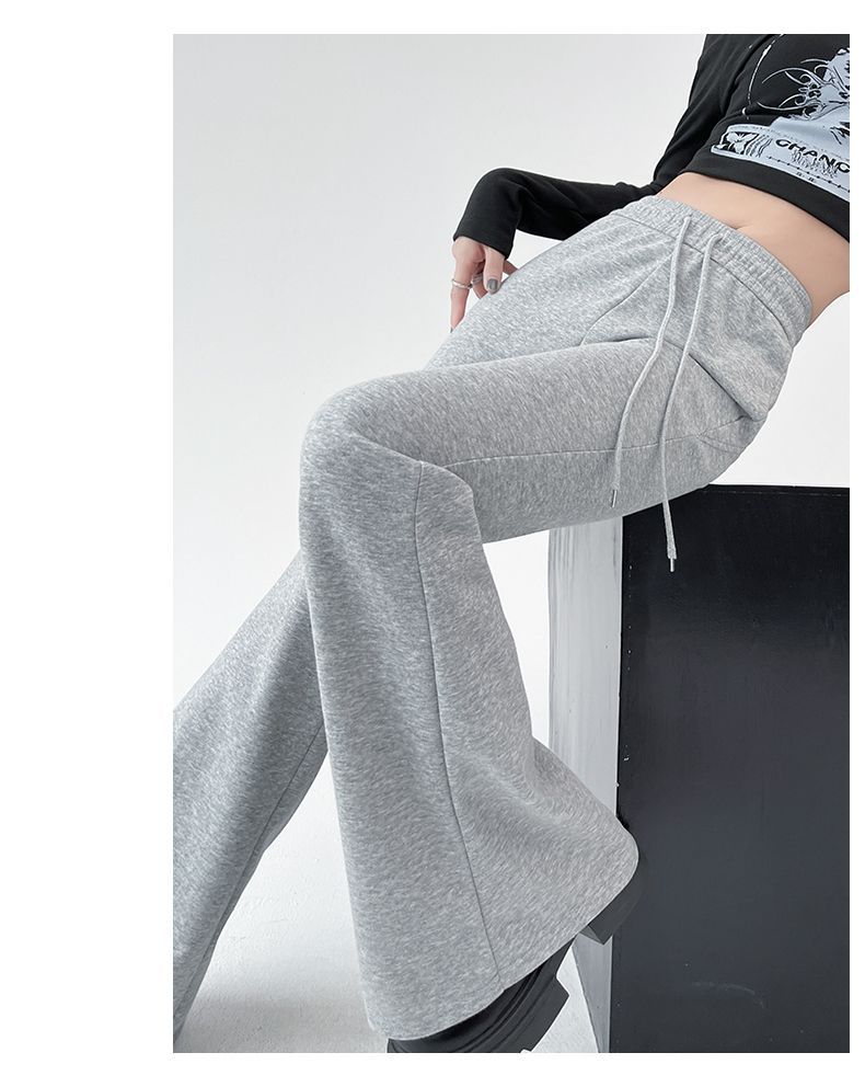 Flared high-waisted slimming bootcut pants, versatile American-style casual pants