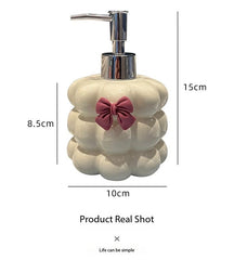 Luxury Ceramic Soap Dispenser - Stylish Lotion & Shower Gel Bottle for Bathroom