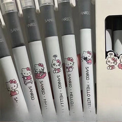 Hello Kitty Liquid Ink Rollerball Pen – High-Quality, Quick-Drying 0.5mm Black Pen, Cute Design for Exams and Writing