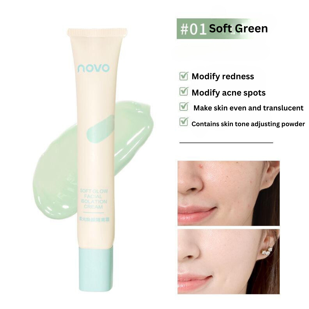 NOVO Hydrating Tone-Up Primer - Brightening & Color Correcting Cream