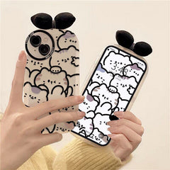 Bow cat 3D soft case