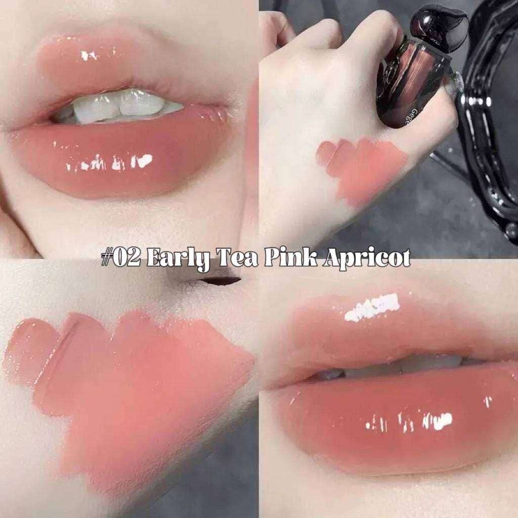 GEGE bear Pseudo-natural mirror water light lip glaze