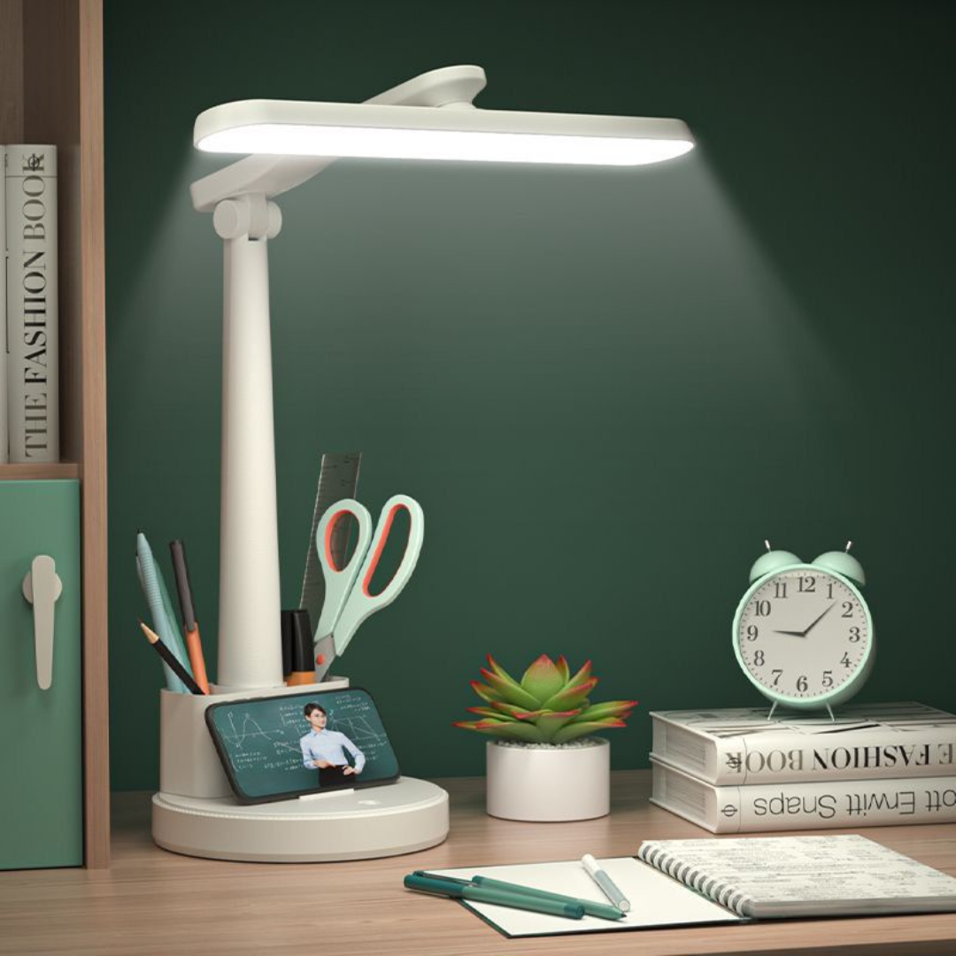 Eye-Caring LED Desk Lamp - Rechargeable Study Light for Kids and Students