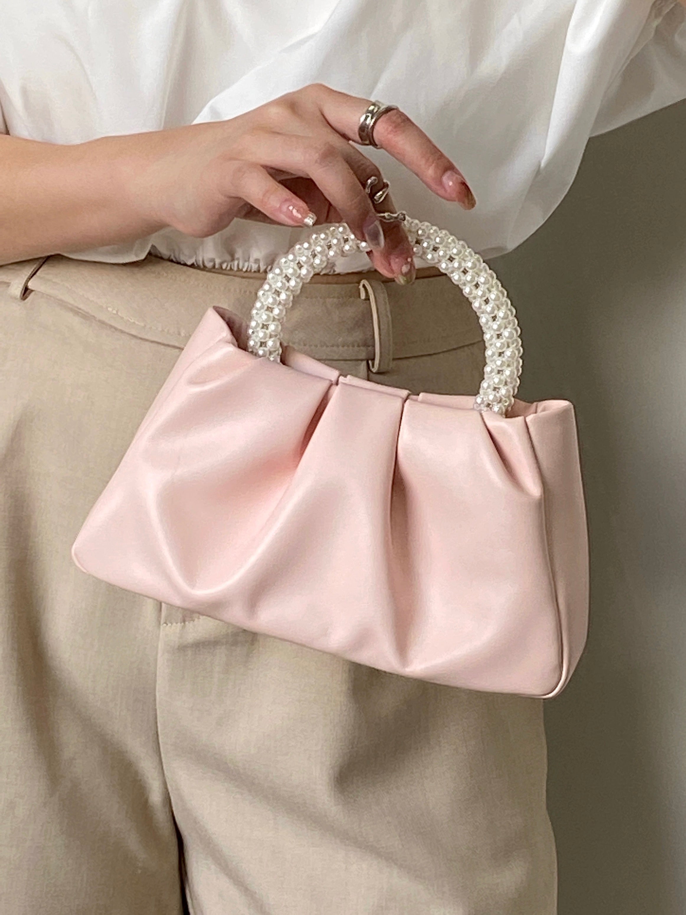 High End Pleated Cloud Portable Shoulder Crossbody Bag