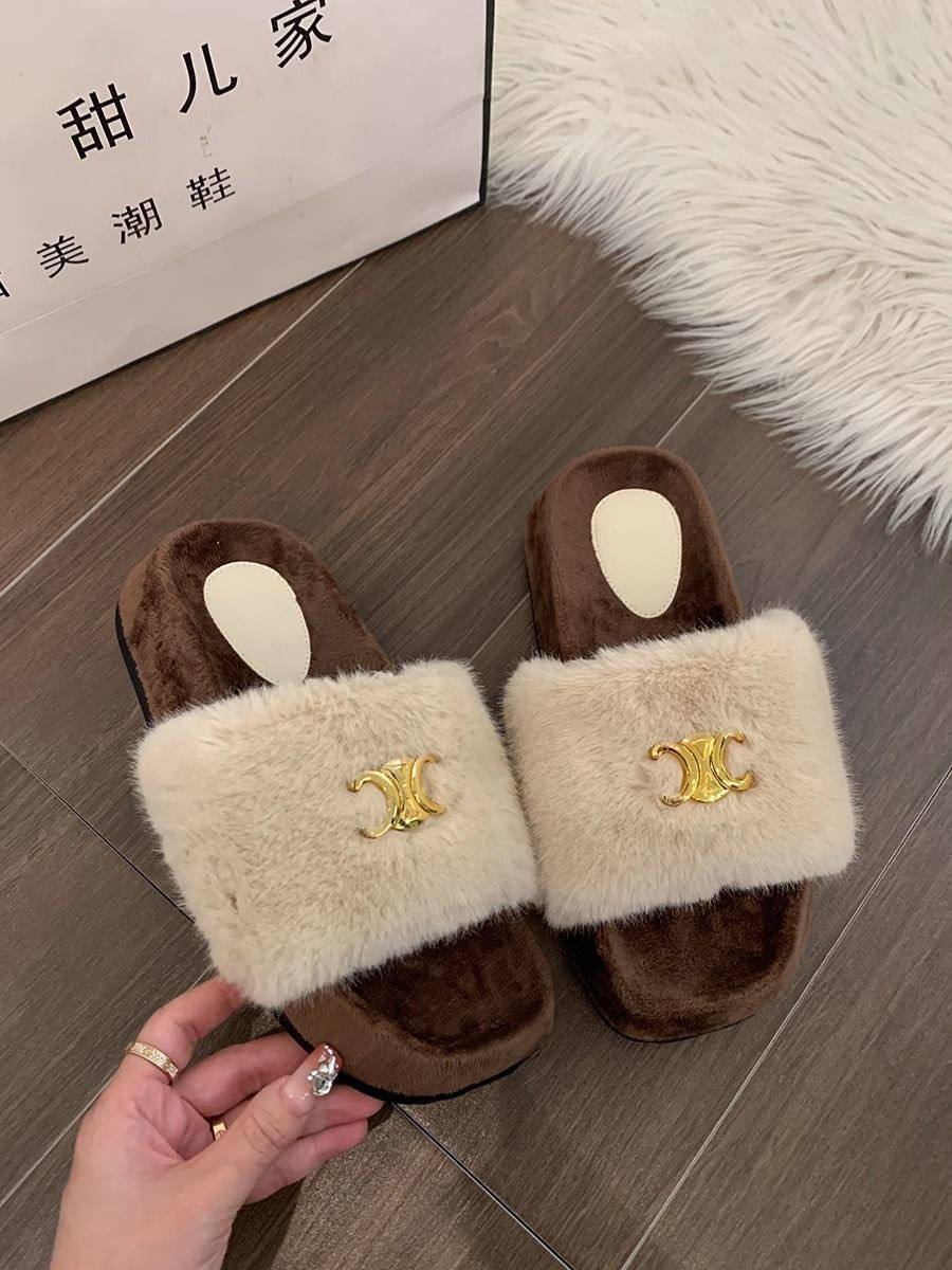 Fur Flip Flop Slipper