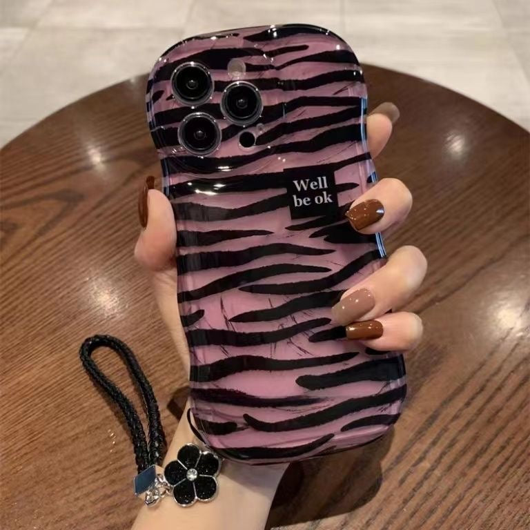 Pink tiger print case