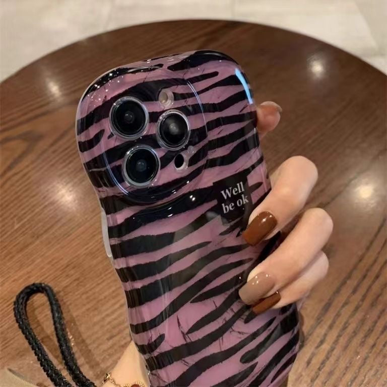 Pink tiger print case