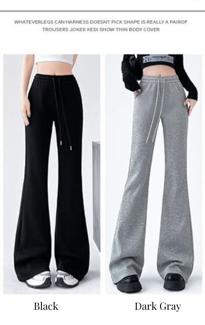 Flared high-waisted slimming bootcut pants, versatile American-style casual pants