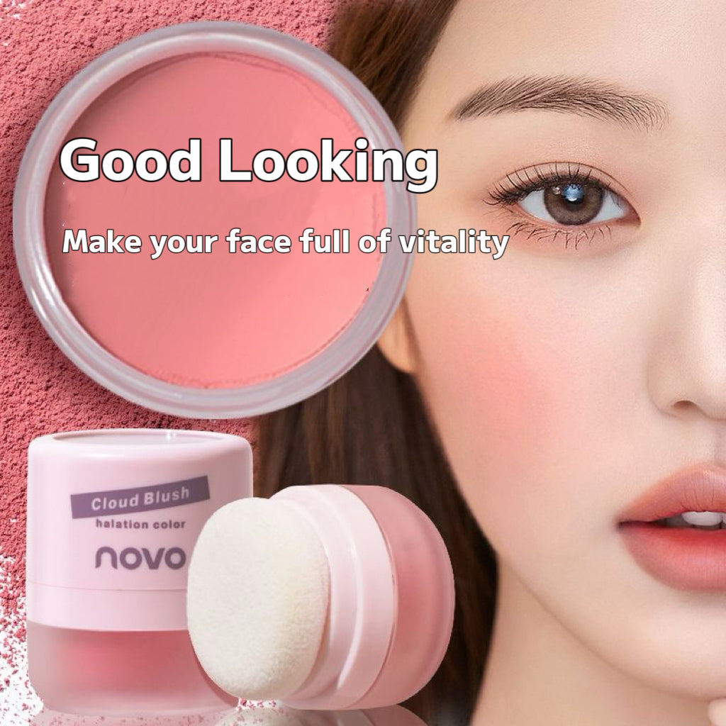 NOVO Monochrome Blush Matte Natural High Light Portable Fine Powder Blush