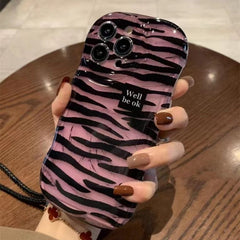 Pink tiger print case