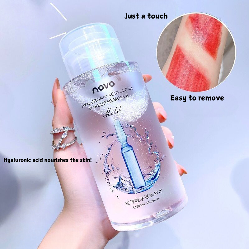 NOVO 3-in-1 Cleansing Oil - Gentle and Non-Irritating, Deep Cleansing , Eye and Lip Makeup Remover, Facial Cleansing Water