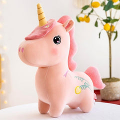 Super Soft Pink Unicorn Plush Toy - Cute Cloth Doll & Sleeping Pillow for Girls