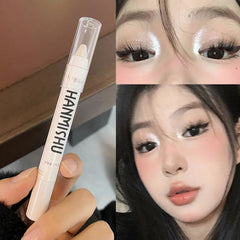 Waterproof Diamonds Glitter Eyeshadow Eyeliner Pencil Eyes Makeup Highlighter Pearly White Silver Brightening Eyelid Under Crease Pen