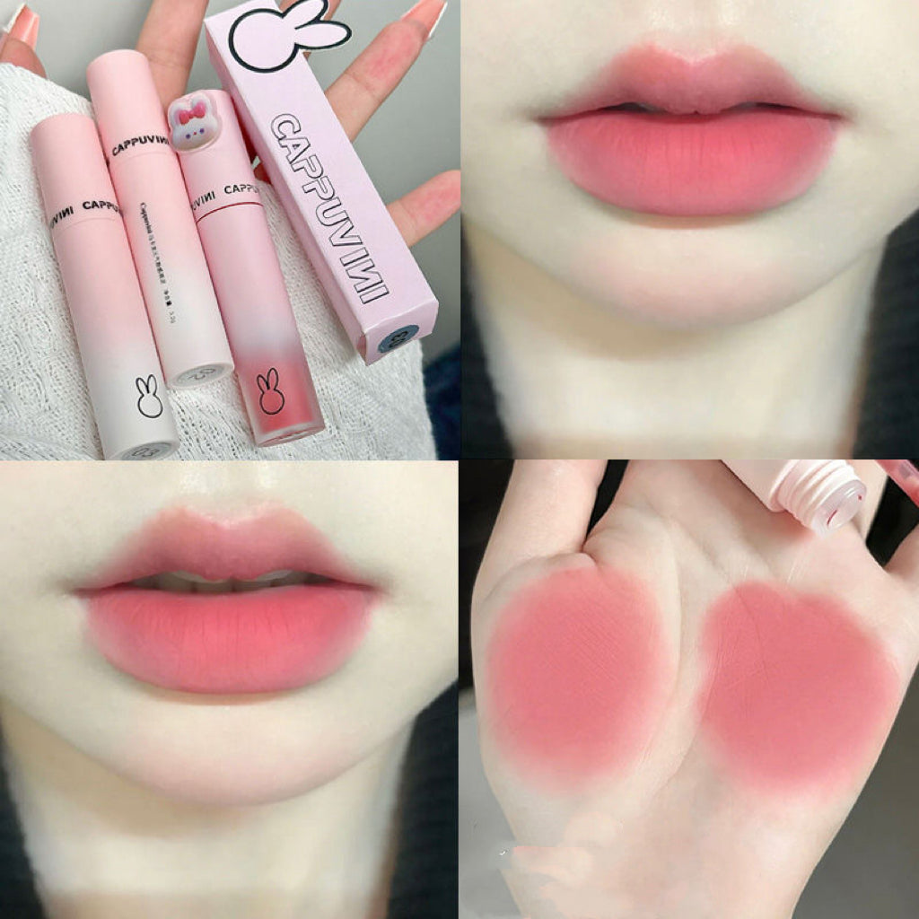 Cappuvini’s Pink moisturising macaroon lip tint.