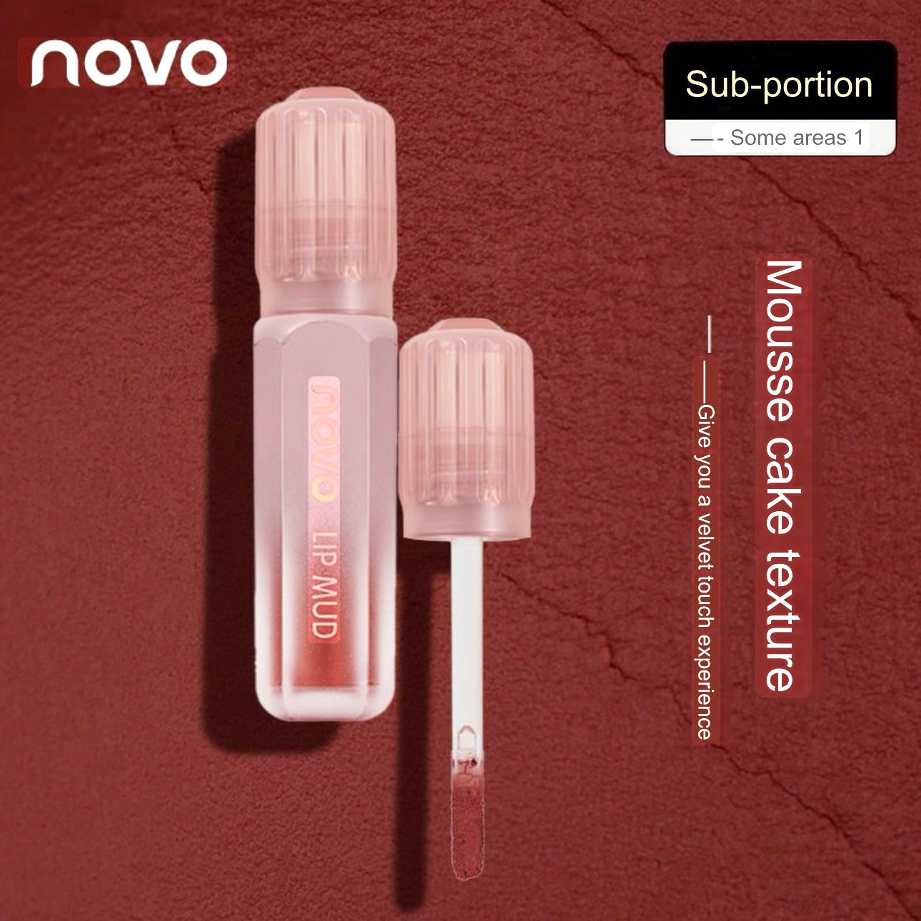 NOVO lip mud matte finish long lasting color dual-purpose