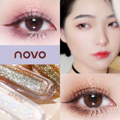 Novo Crystal Glitter Eyeshadow: High-Pigment, Quick-Drying, and Long-Lasting Beauty with High Impact Sparkle