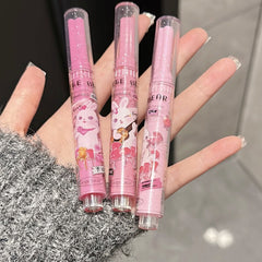 Jelly lip brightening push-button pink rabbit dewy lip gloss moisturizing lipstick