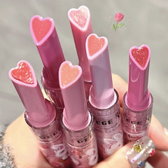 Jelly lip brightening push-button pink rabbit dewy lip gloss moisturizing lipstick