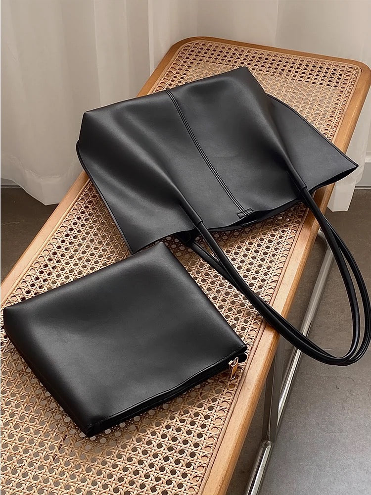 High-end  large-capacity Leather tote bag